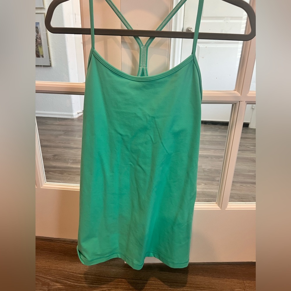 Lululemon Turquoise blue/green Power Y tank